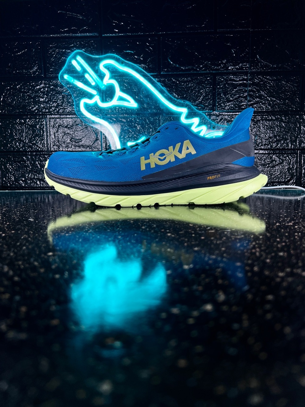 Hoka One One Mach 4 Men’s Walking Marathon Running Shoes Sneakers Blue - 13